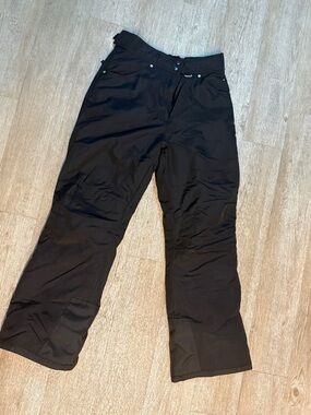 SLALOM WOMENS BLACK SKI PANTS SIZE M